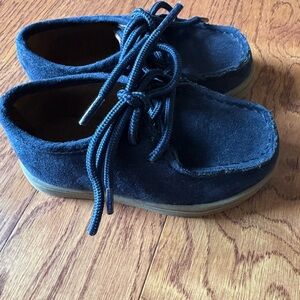 GAP Kids Navy Suede Moccasin Boots